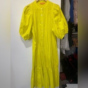 Oliphant Bright Yellow Long Sleeve Dress